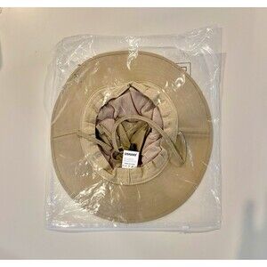 NWT Head Net Sun Hat Safari Jungle Bucket Hat with Hidden Net Mesh Khaki USHAKE